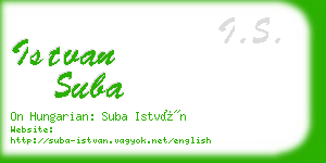 istvan suba business card